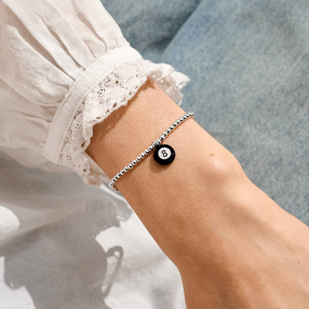Joma Jewellery A Little Vibes Lucky Girl Silver Plated Bracelet