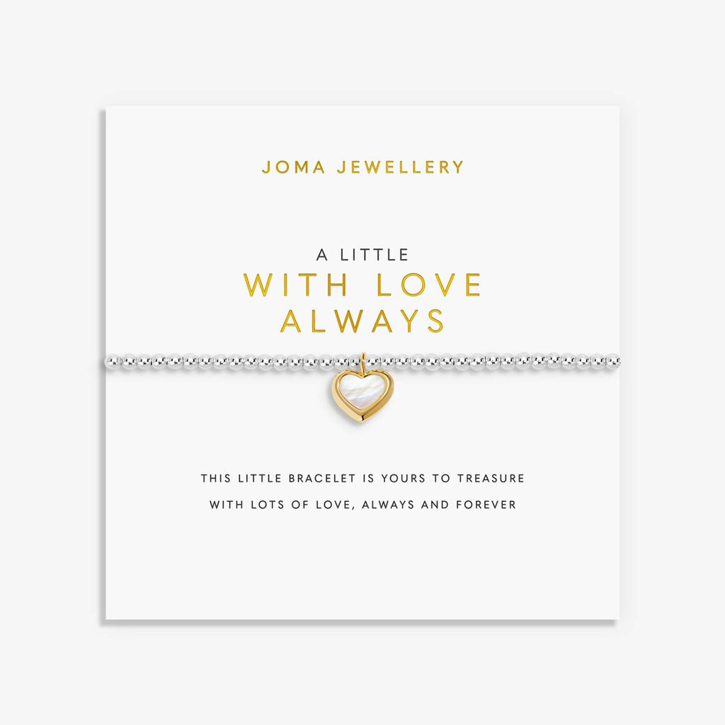 Joma Jewellery A Little With Love Always Silver & Gold Plated Bracelet