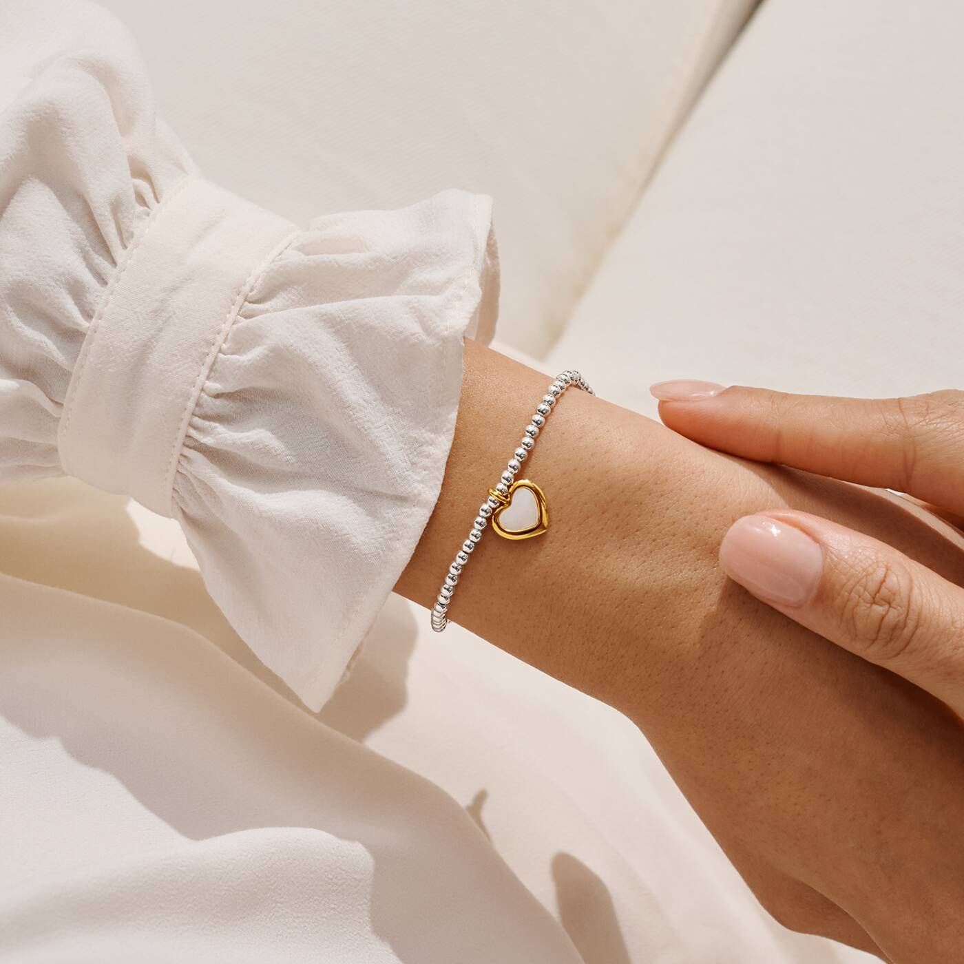 Joma Jewellery A Little With Love Always Silver & Gold Plated Bracelet