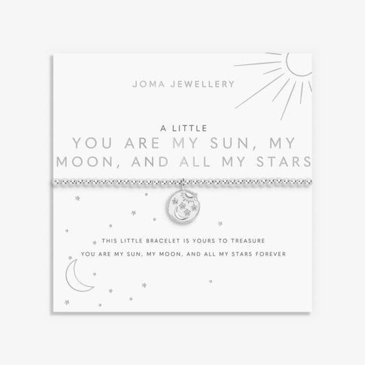 Joma Jewellery A Little You Are My Sun, My Moon, And All My Stars Silver Plated Bracelet