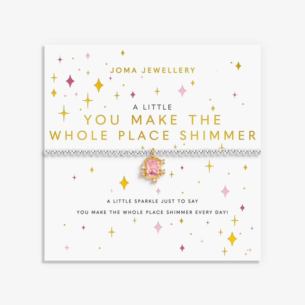 Joma Jewellery A Little You Make The Whole Place Shimmer Silver & Gold Plated Bracelet