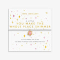 Joma Jewellery A Little You Make The Whole Place Shimmer Silver & Gold Plated Bracelet