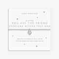 Joma Jewellery A Little You'Re The Friend Everyone Wishes They Had Silver Plated Bracelet