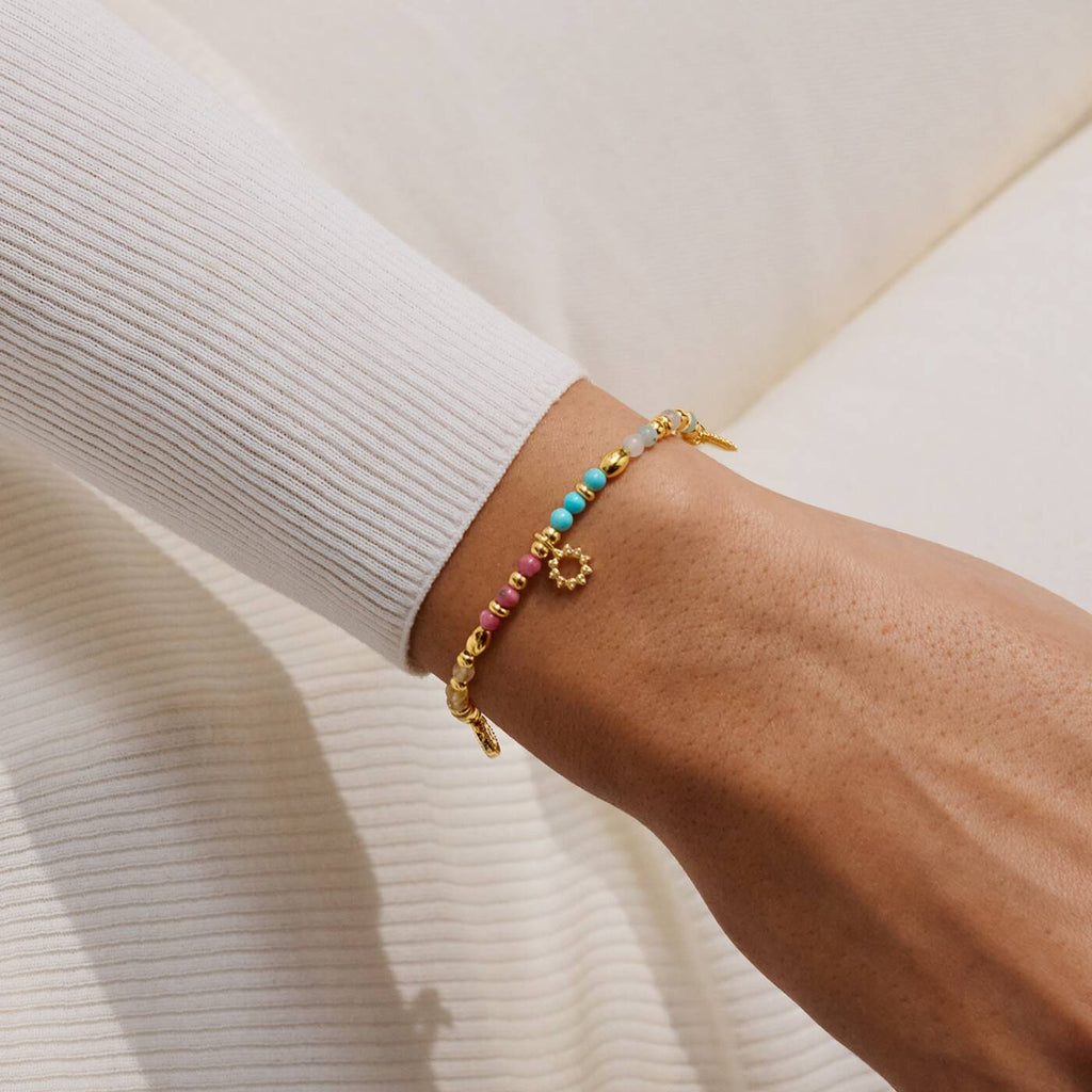 Joma Jewellery Affirmation Card Positivity Gold Plated Bracelet