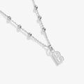 Joma Jewellery Alphabet Necklace A Little B Silver Plated Necklace