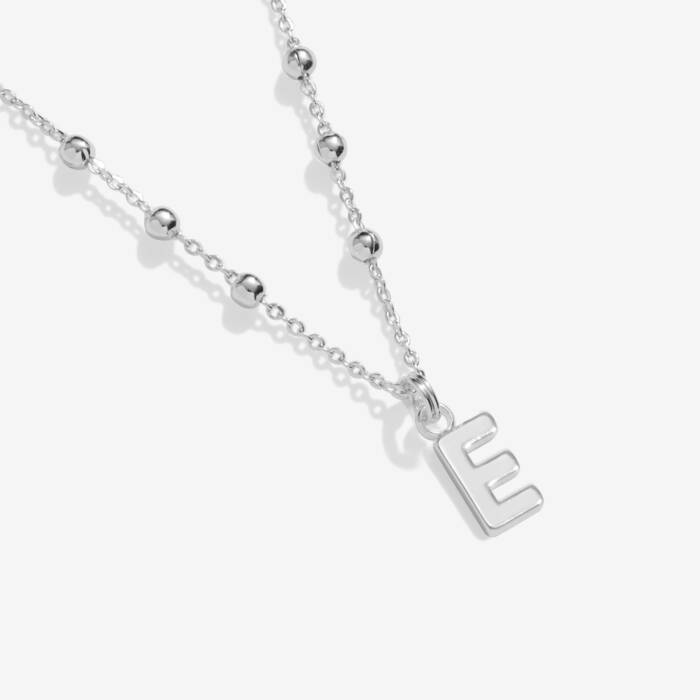 Joma Jewellery Alphabet Necklace A Little E Silver Plated Necklace