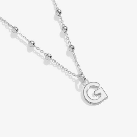 Joma Jewellery Alphabet Necklace A Little G Silver Plated Necklace