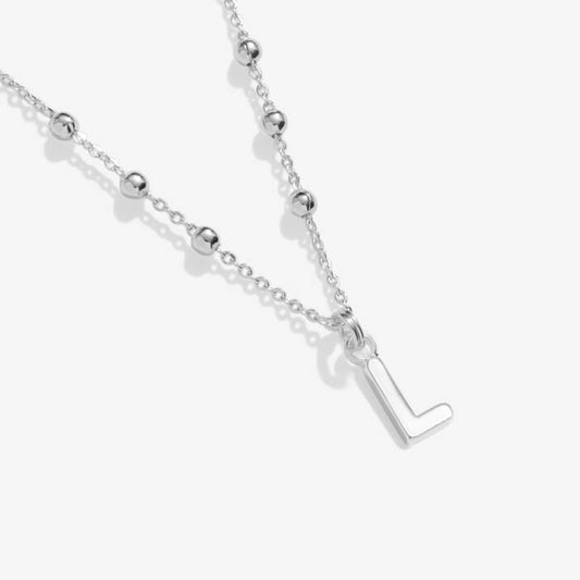 Joma Jewellery Alphabet Necklace A Little L Silver Plated Necklace