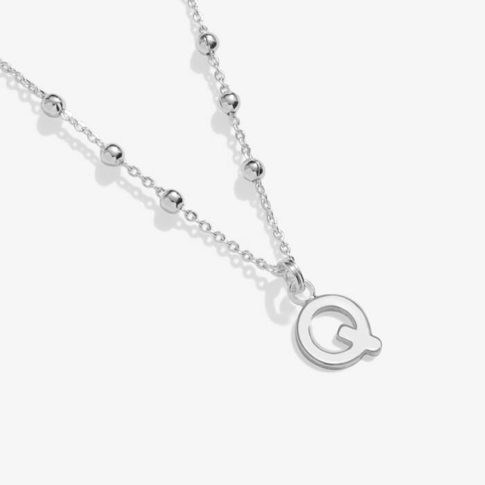 Joma Jewellery Alphabet Necklace A Little Q Silver Plated Necklace