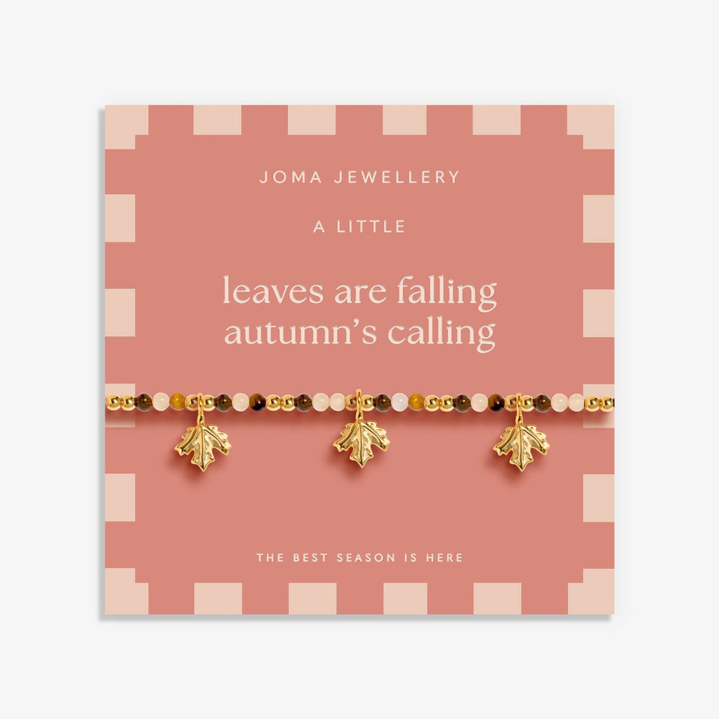 Joma Jewellery Autumn's Calling A Little Leaves Are Falling Autumn Is Calling Gold Plated Bracelet