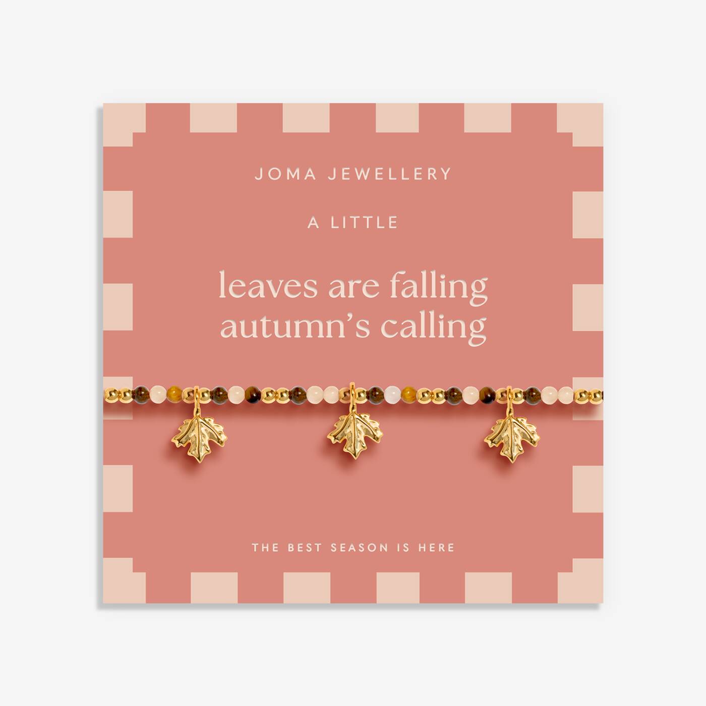 Joma Jewellery Autumn's Calling A Little Leaves Are Falling Autumn Is Calling Gold Plated Bracelet