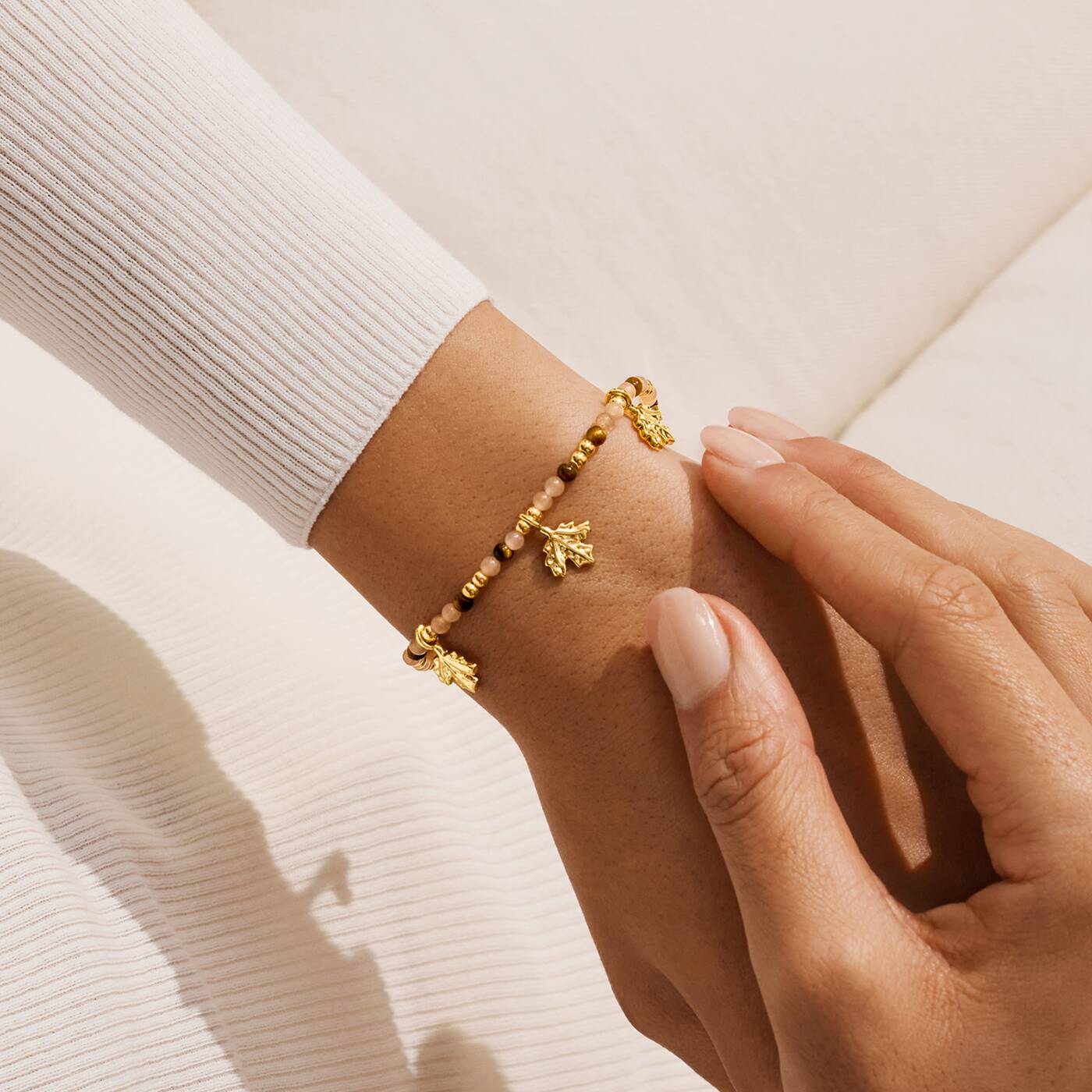 Joma Jewellery Autumn's Calling A Little Leaves Are Falling Autumn Is Calling Gold Plated Bracelet