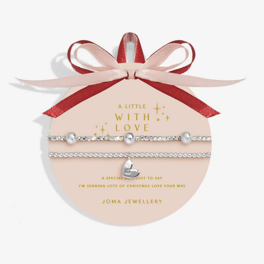 Joma Jewellery Aw25 Gwp A Little With Love Silver Plated Set Of 2 Bracelets