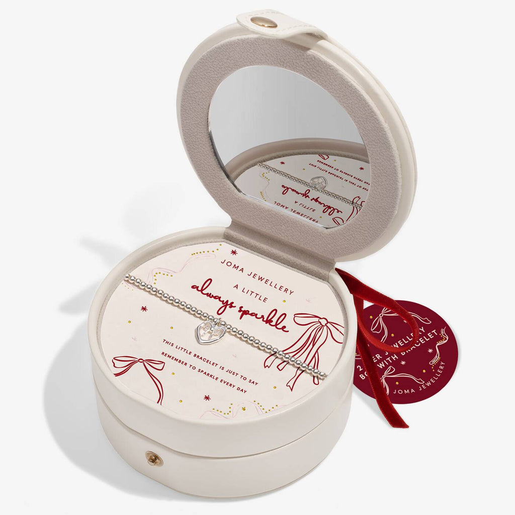 Joma Jewellery Bauble Jewellery Box Always Sparkle Silver Plated Bracelet
