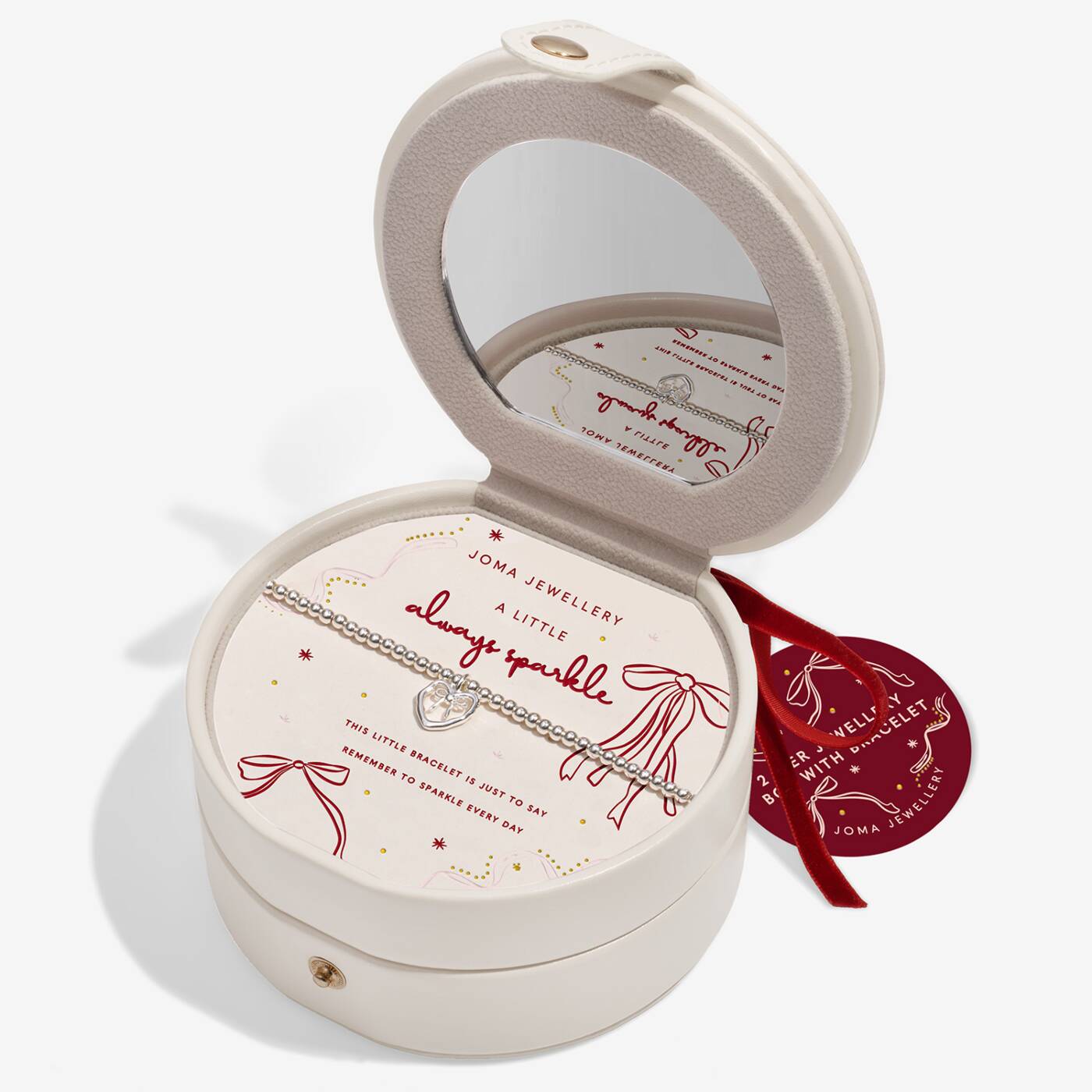 Joma Jewellery Bauble Jewellery Box Always Sparkle Silver Plated Bracelet