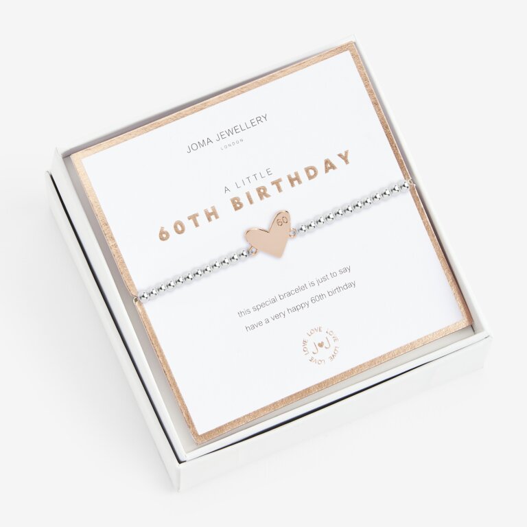 Joma Jewellery Beautifully Boxed A Little Happy 60th Birthday Bracelet