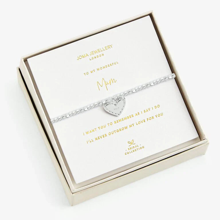 Joma Jewellery Beautifully Boxed Wonderful Mum Bracelet Heart Scribe