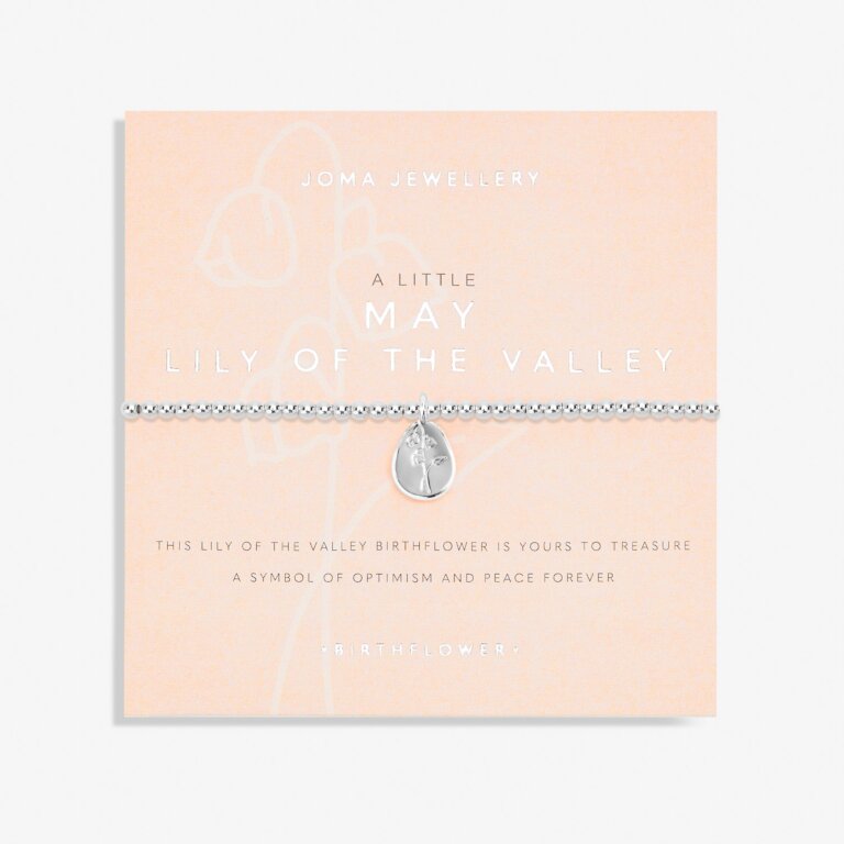 Joma Jewellery Birthflower A Little May Lily Of The Valley Bracelet