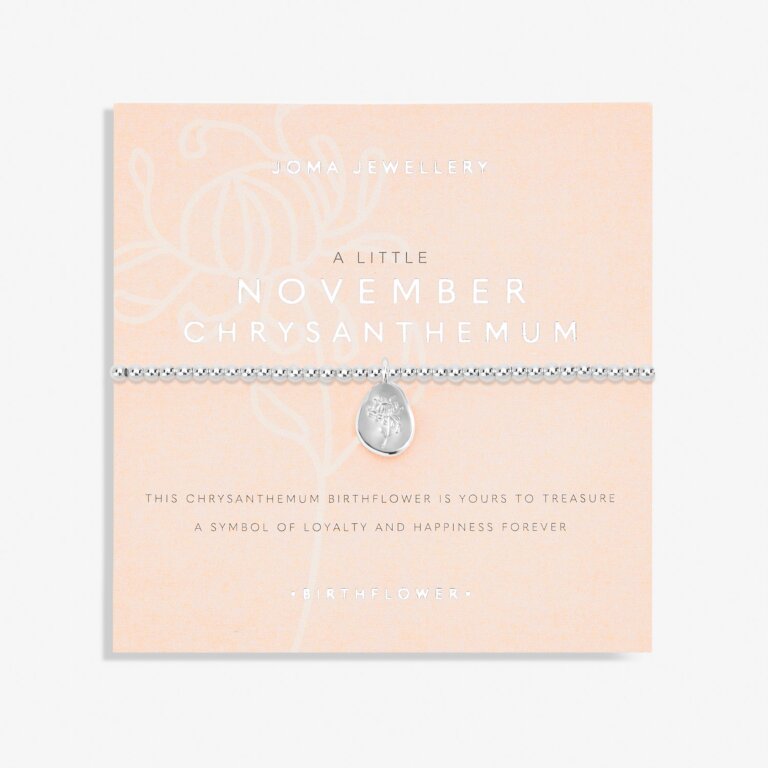 Joma Jewellery Birthflower A Little November Chysanthemum Bracelet