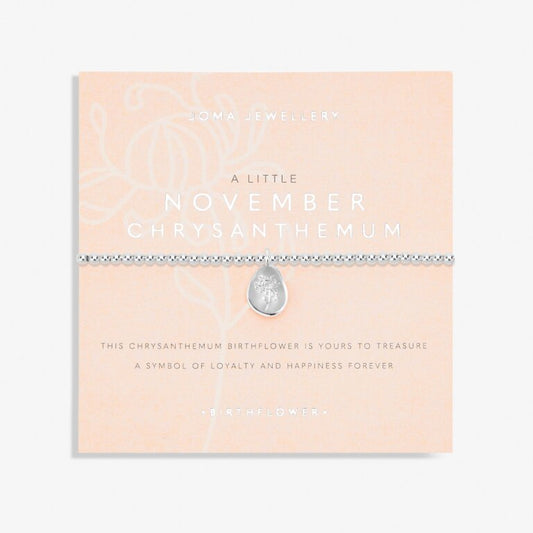 Joma Jewellery Birthflower A Little November Chysanthemum Bracelet