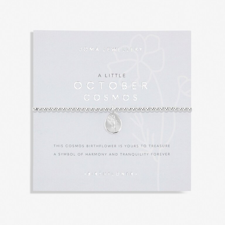 Joma Jewellery Birthflower A Little October Cosmos Bracelet