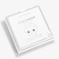Joma Jewellery Birthstone Boxed Earrings December Turquoise Silver Earring Box