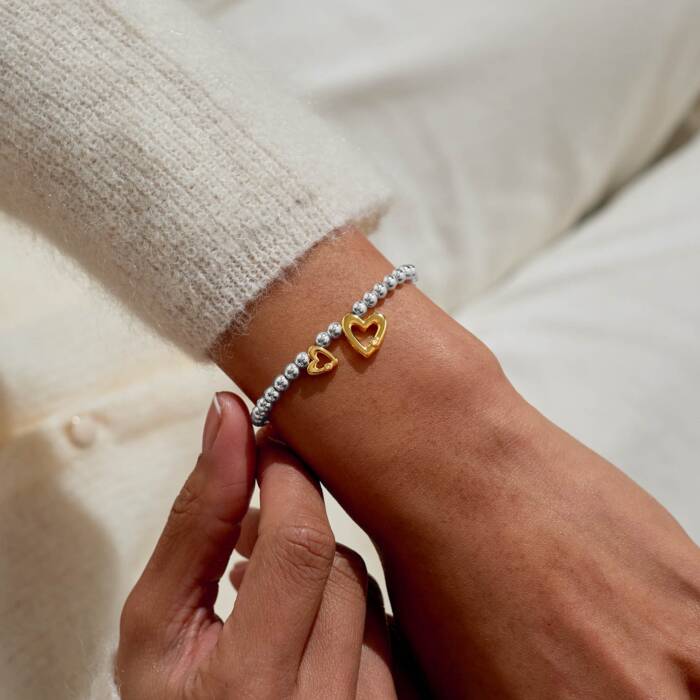 Joma Jewellery Boxed A Little Thank You Silver & Gold Plated Bracelet