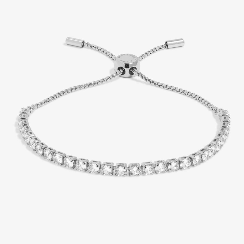 Joma Jewellery Bracelet Bar CZ Tennis Silver Plated Bracelet