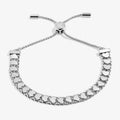 Joma Jewellery Bracelet Bar Heart Chain Silver Plated Bracelet