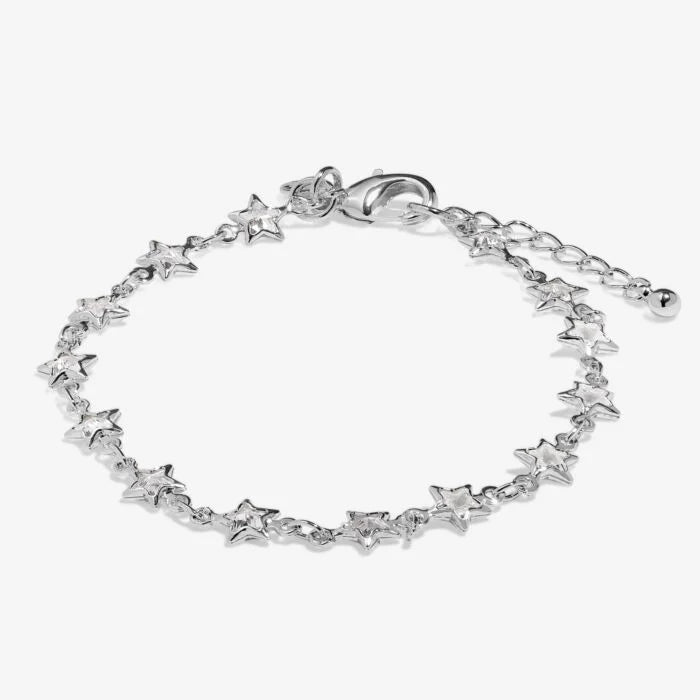 Joma Jewellery Bracelet Bar Star Tennis Silver Plated Bracelet