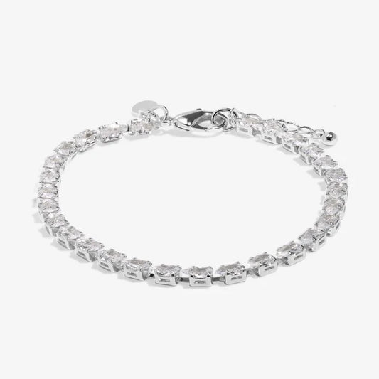Joma Jewellery Bracelet Bar Tennis Silver Plated Bracelet