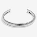 Joma Jewellery Bracelet Bar Textured Bangle Silver Plated Bangle