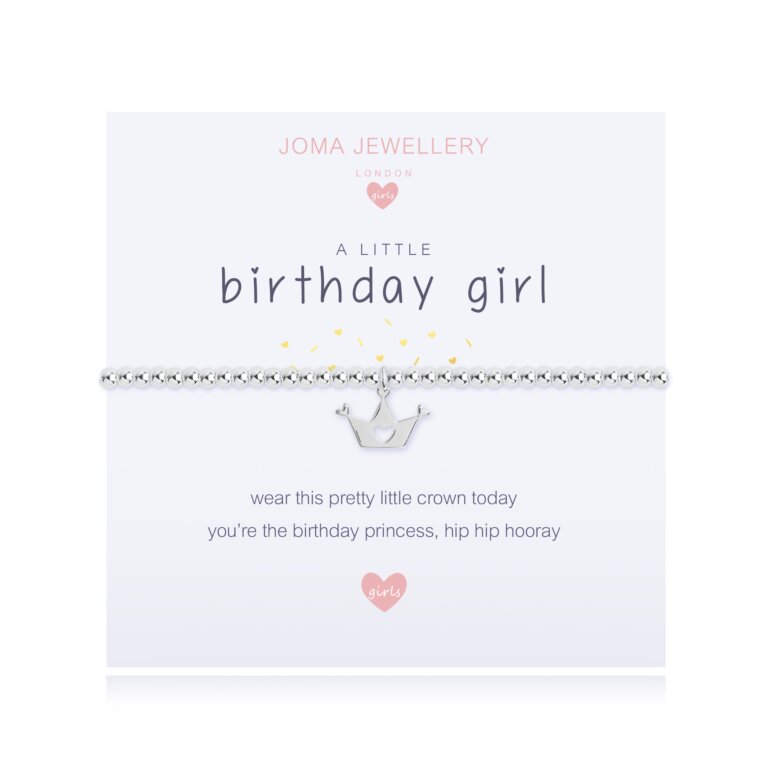 Joma Jewellery Childrens A Little Birthday Girl Bracelet