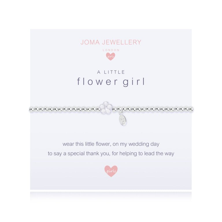 Joma Jewellery Childrens A Little Flower Girl Bracelet Flower