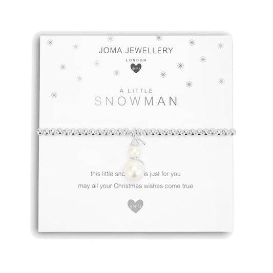 Joma Jewellery Childrens A Little Snowman Bracelet