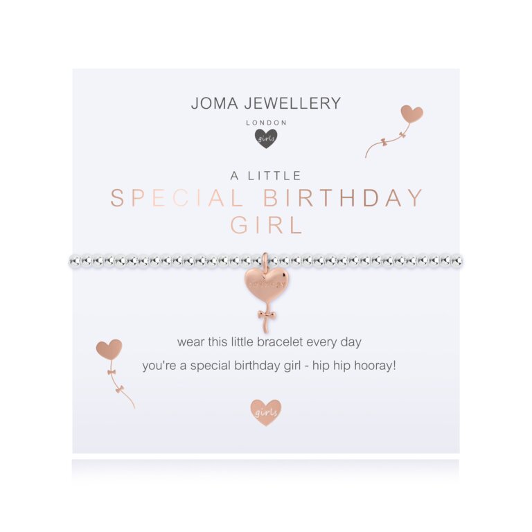 Joma Jewellery Childrens A Little Special Birthday Girl Bracelet