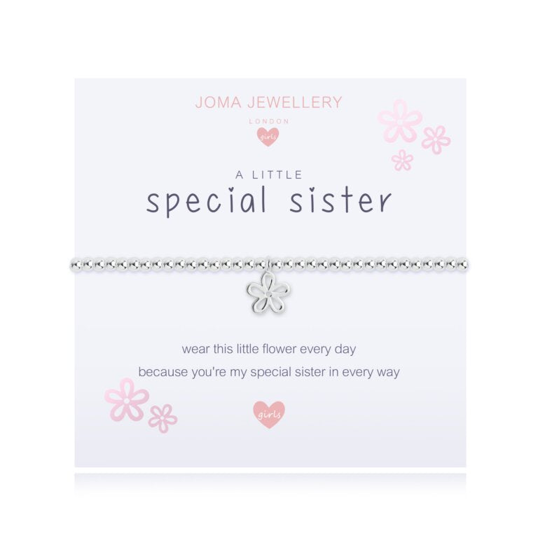 Joma Jewellery Childrens A Little Special Sister Bracelet