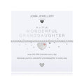 Joma Jewellery Childrens A Little Wonderful Granddaughter Bracelet