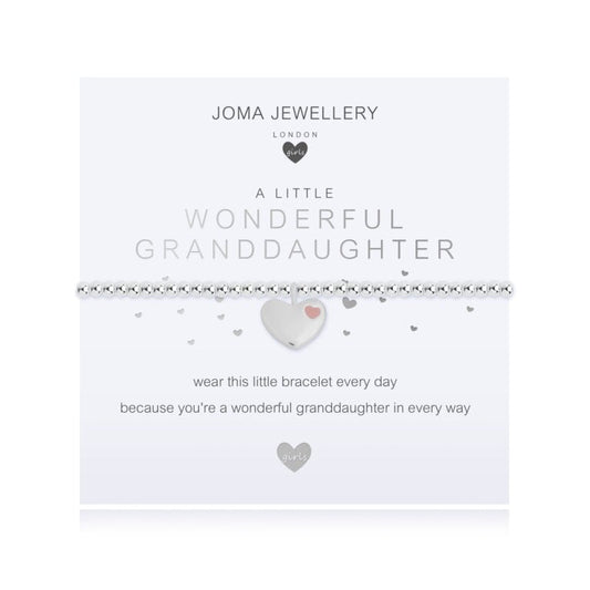 Joma Jewellery Childrens A Little Wonderful Granddaughter Bracelet