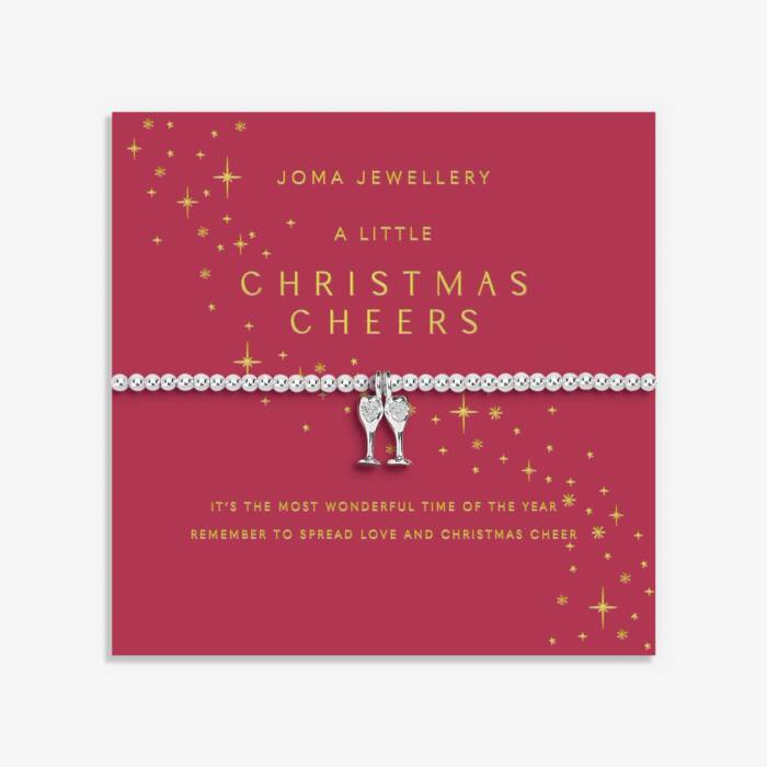 Joma Jewellery Christmas A Little Christmas Cheers Silver Plated Bracelet
