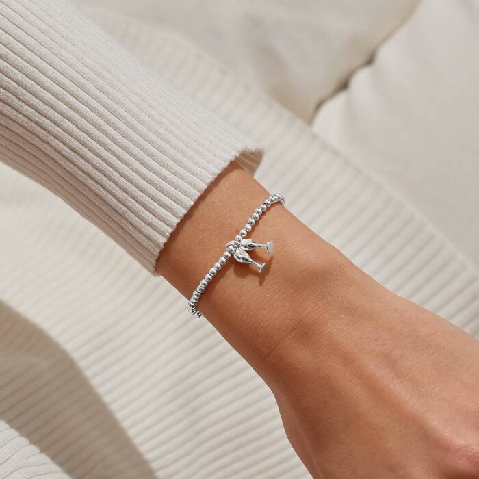 Joma Jewellery Christmas A Little Christmas Cheers Silver Plated Bracelet