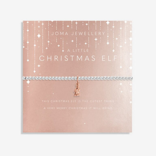 Joma Jewellery Christmas A Little Christmas Elf Silver Bracelet