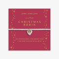 Joma Jewellery Christmas A Little Christmas Robin Silver Plated Bracelet