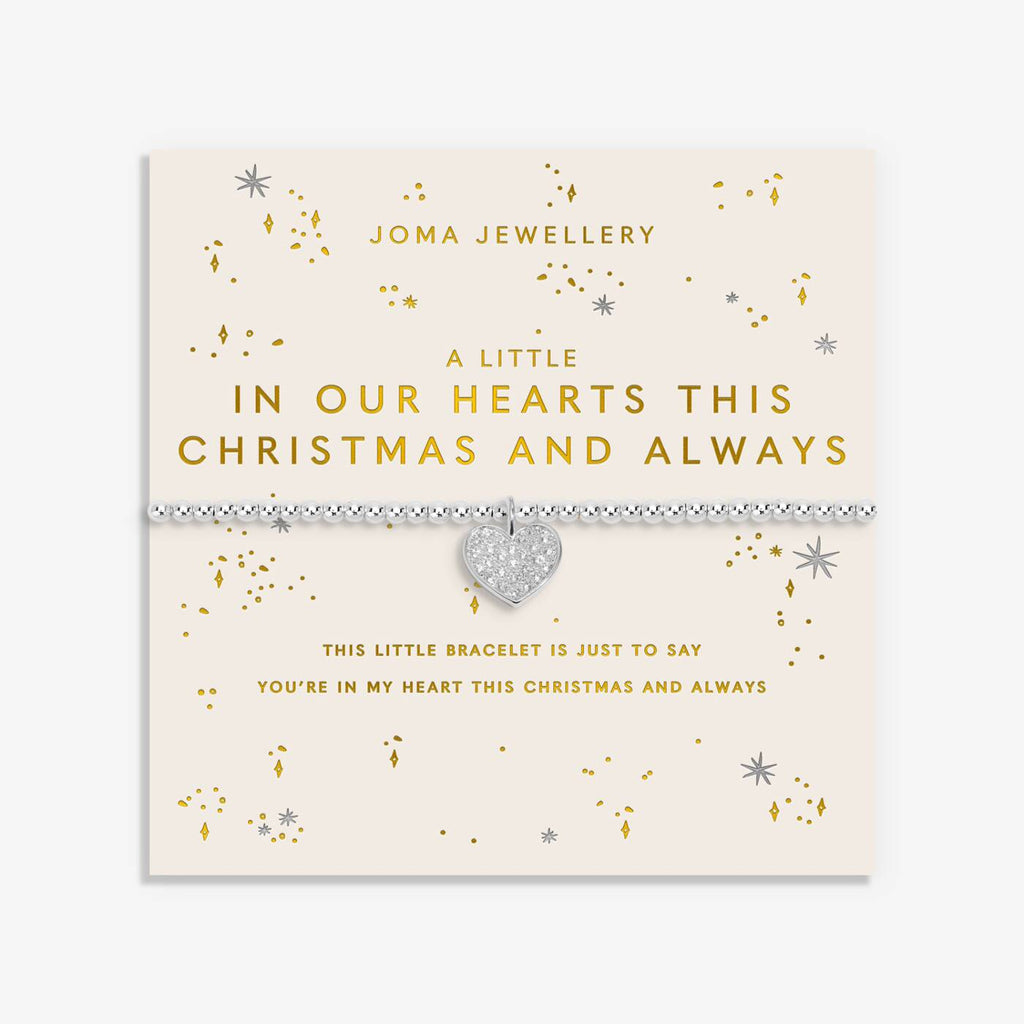 Joma Jewellery Christmas A Little In Our Hearts This Christmas And Always Silver Plated Bracelet