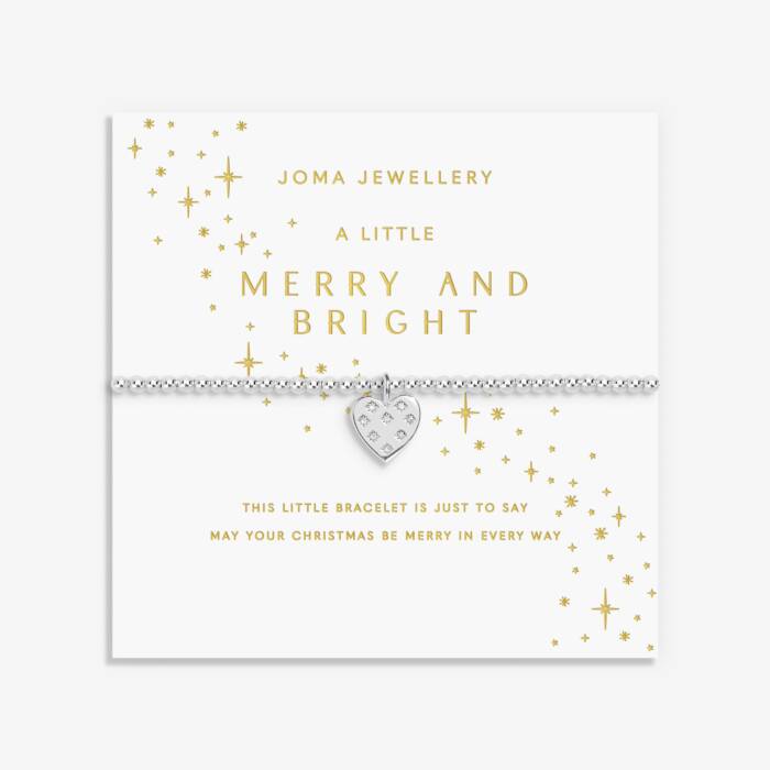Joma Jewellery Christmas A Little Merry And Bright Silver Plated Bracelet