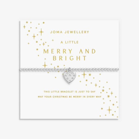 Joma Jewellery Christmas A Little Merry And Bright Silver Plated Bracelet