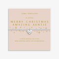 Joma Jewellery Christmas A Little Merry Christmas Auntie Silver Plated Bracelet
