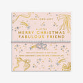 Joma Jewellery Christmas A Little Merry Christmas Fabulous Friend Silver Plated Bracelet