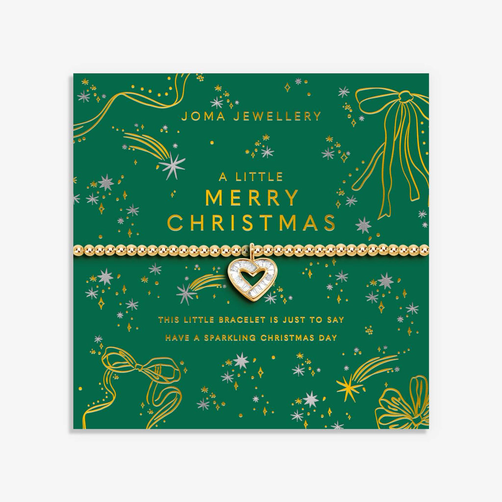 Joma Jewellery Christmas A Little Merry Christmas Gold Plated Bracelet