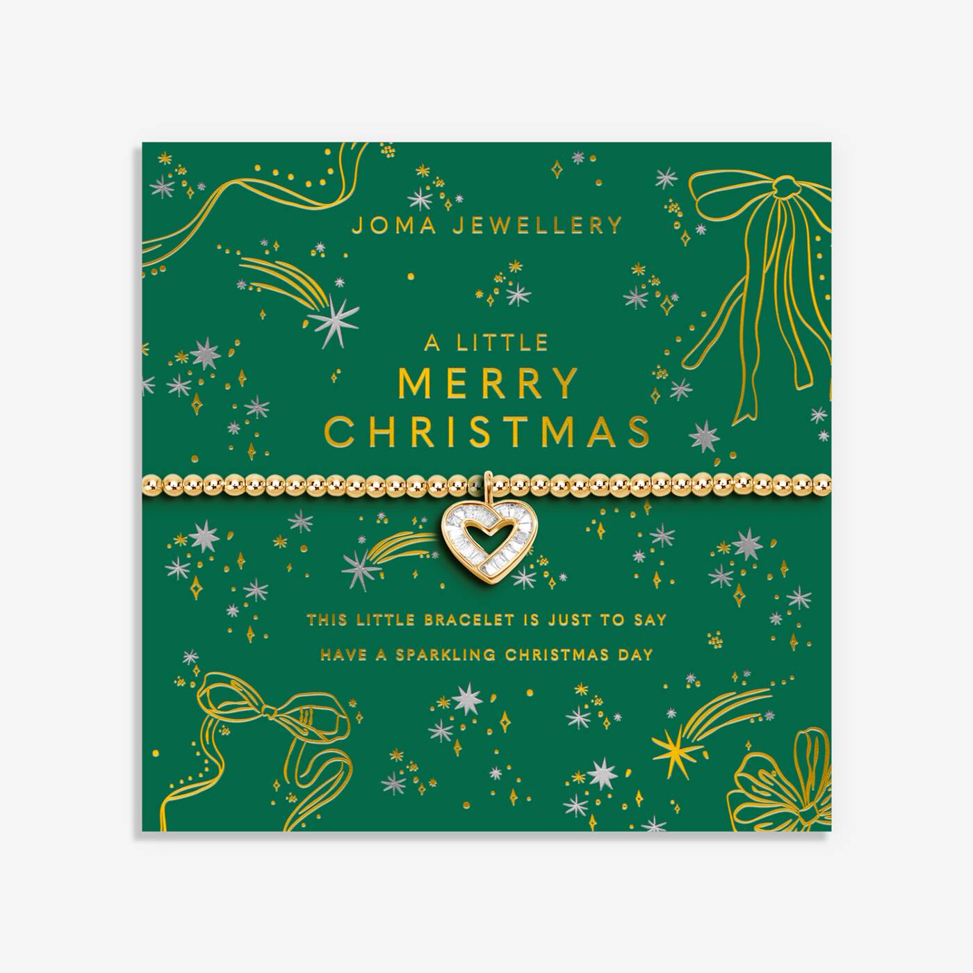 Joma Jewellery Christmas A Little Merry Christmas Gold Plated Bracelet